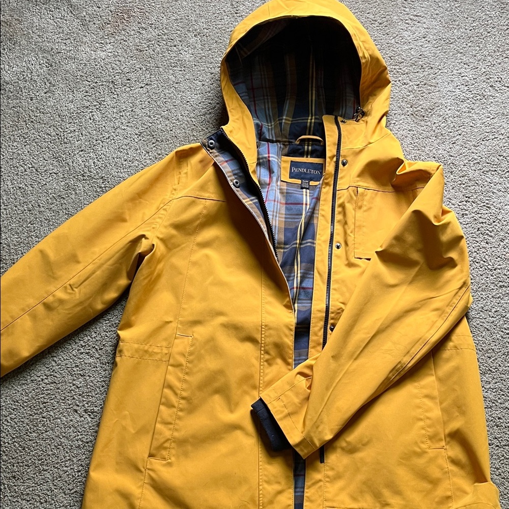 Pendleton Yellow Hooded Utility Jacket - image 1